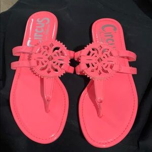 NWOB Sam Edelman Circus Neon Peach/Orange Sandals